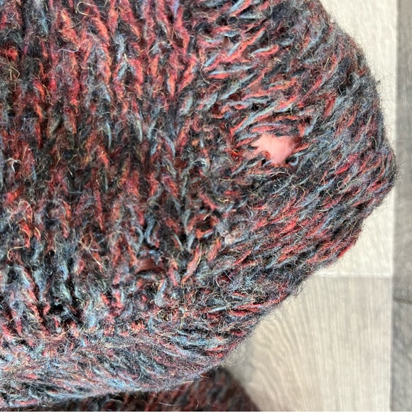 Vintage Mohair Shetland Wool Knit Sweater Womens Large V Neck Sarby Sportswear - Picture 6 of 9